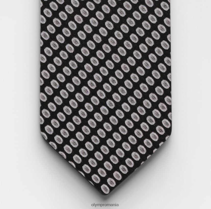 cravata subtire 6,5 cm, neagra OLYMP accesorii 4Z8LB62234