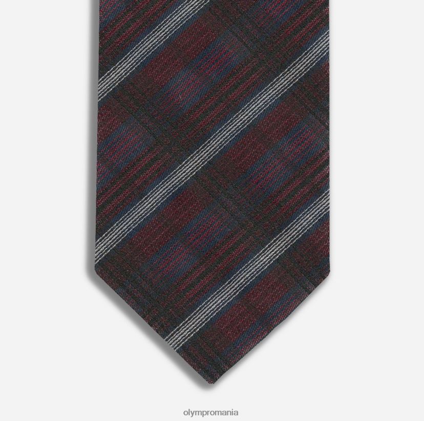 cravata subtire 6,5 cm, rosu inchis OLYMP accesorii 4Z8LB62359