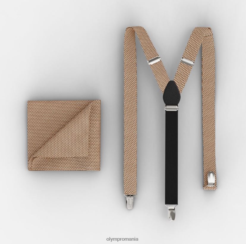 set bretele / set pătrat de buzunar natural OLYMP accesorii 4Z8LB62635