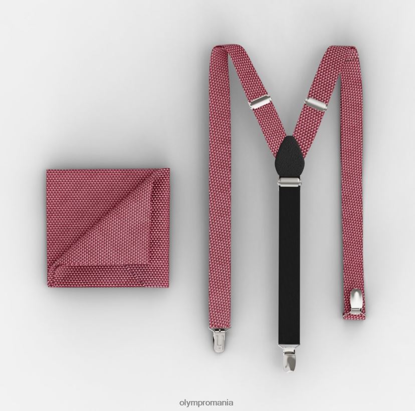 set bretele / set pătrat de buzunar portocaliu OLYMP accesorii 4Z8LB62650