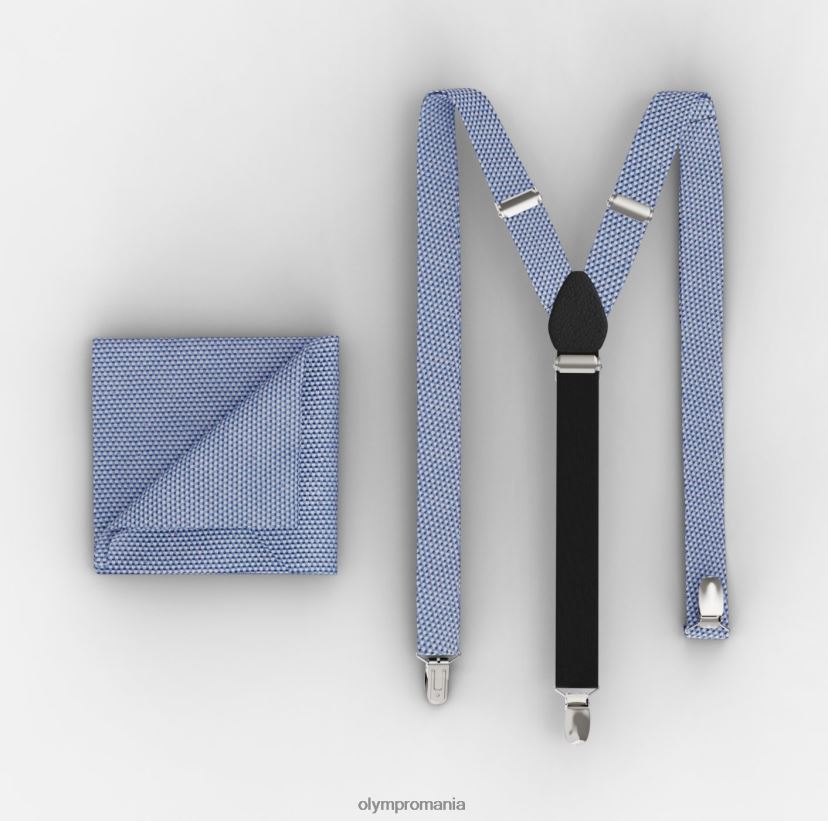 set bretele / set patrat de buzunar albastru OLYMP accesorii 4Z8LB62639