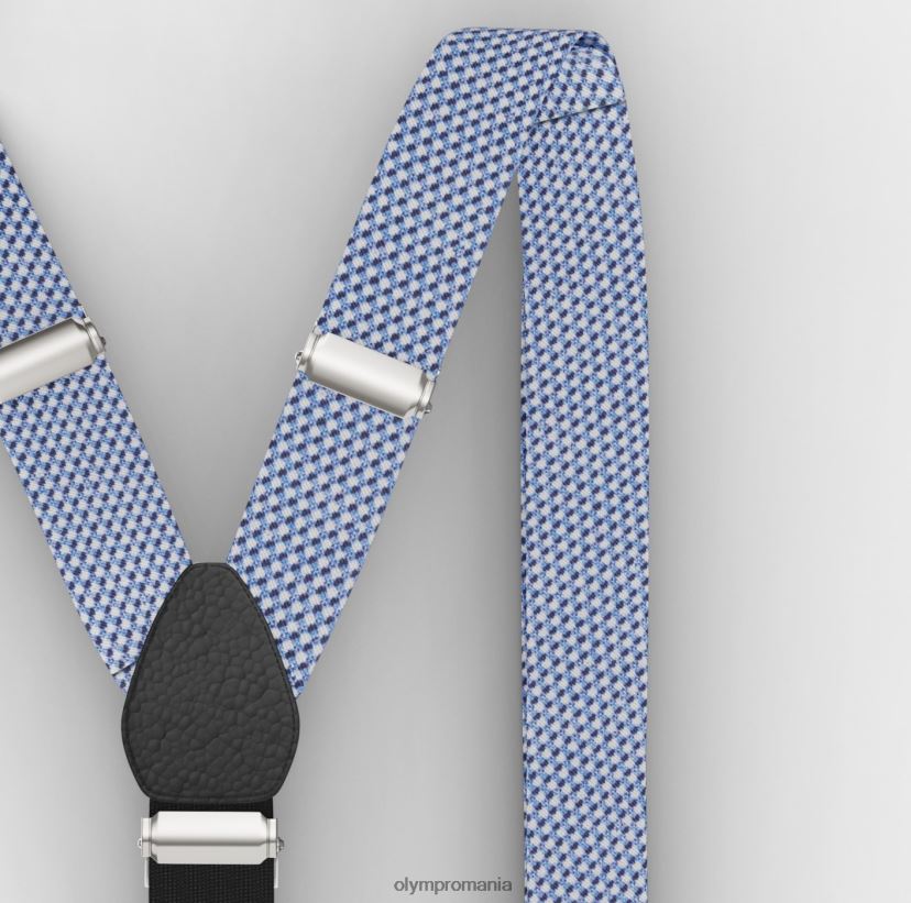 set bretele / set patrat de buzunar albastru OLYMP accesorii 4Z8LB62639