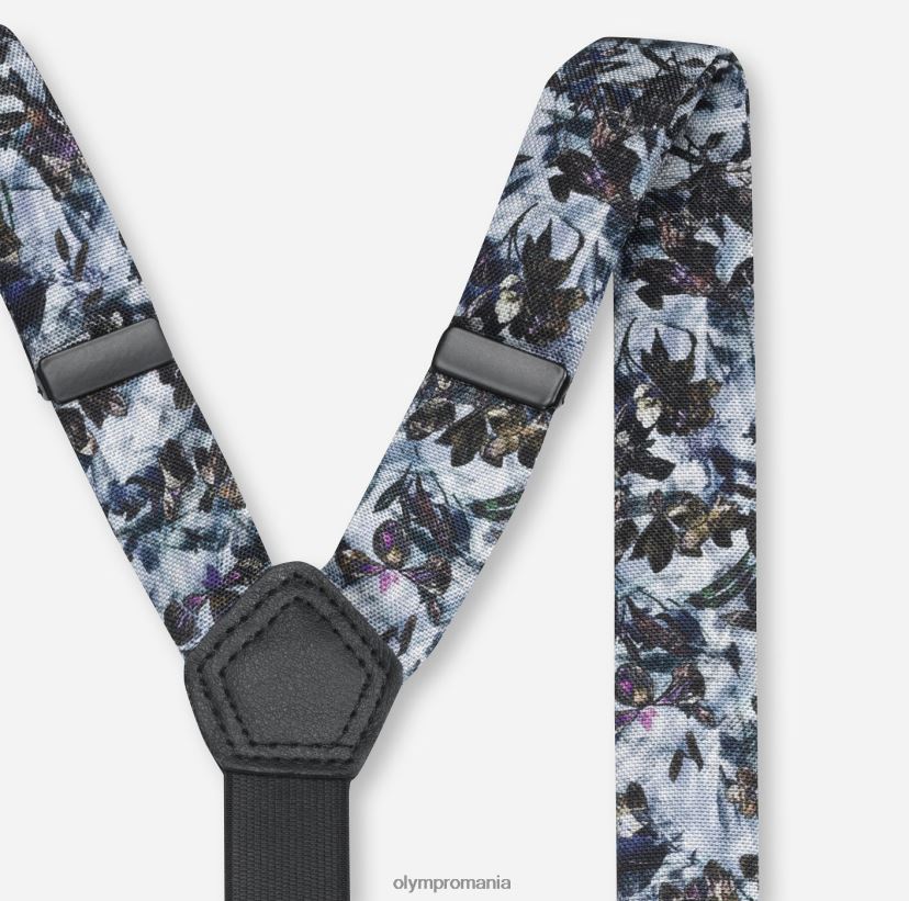 set bretele / set patrat de buzunar albastru OLYMP accesorii 4Z8LB62659