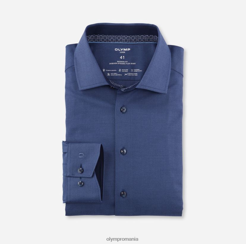 luxor 24/7 modern fit, camasa business, global kent, marine OLYMP îmbrăcăminte 4Z8LB61011