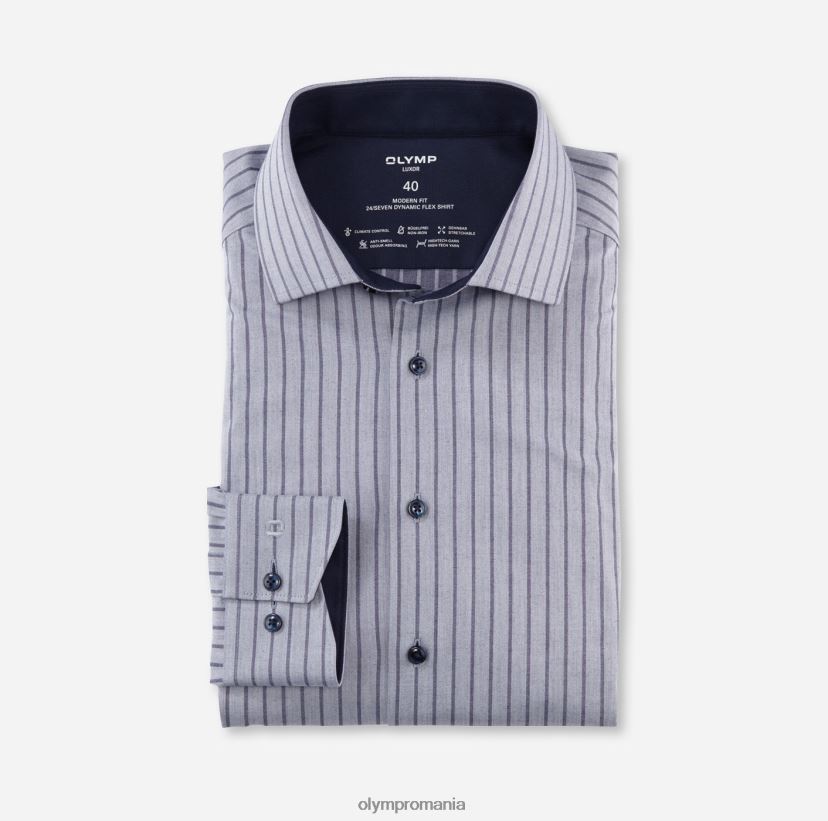 luxor 24/7 modern fit, camasa business, global kent, marine OLYMP îmbrăcăminte 4Z8LB61073
