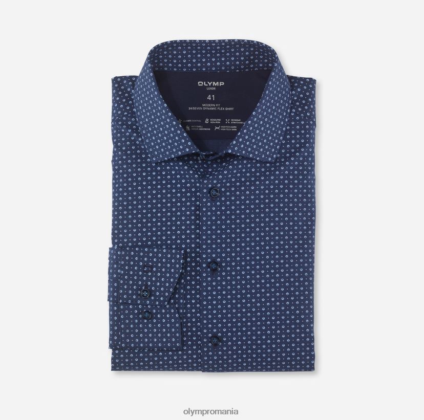 luxor 24/7 modern fit, camasa business, global kent, marine OLYMP îmbrăcăminte 4Z8LB61103