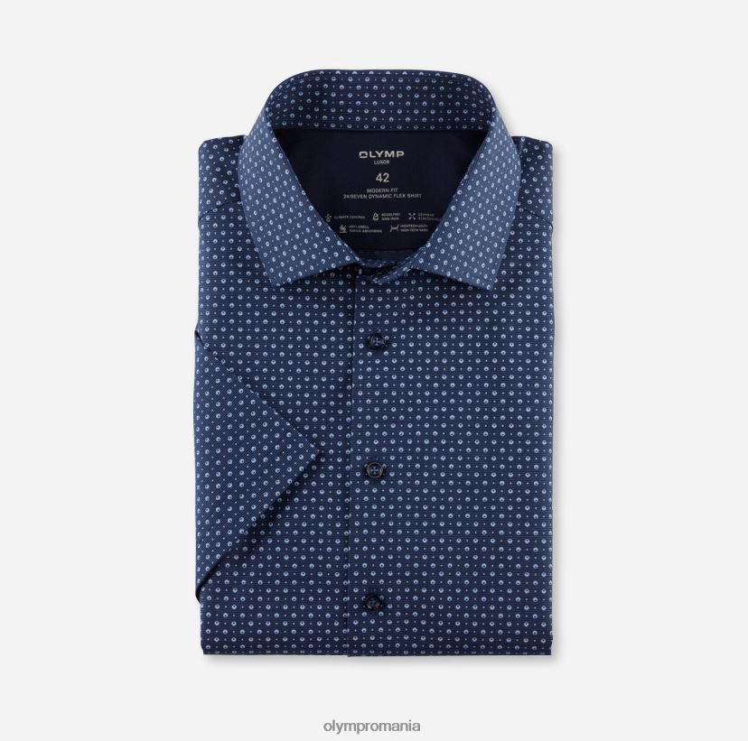 luxor 24/7 modern fit, camasa business, global kent, marine OLYMP îmbrăcăminte 4Z8LB61129