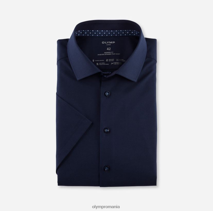 luxor 24/7 modern fit, camasa business, global kent, marine OLYMP îmbrăcăminte 4Z8LB61139