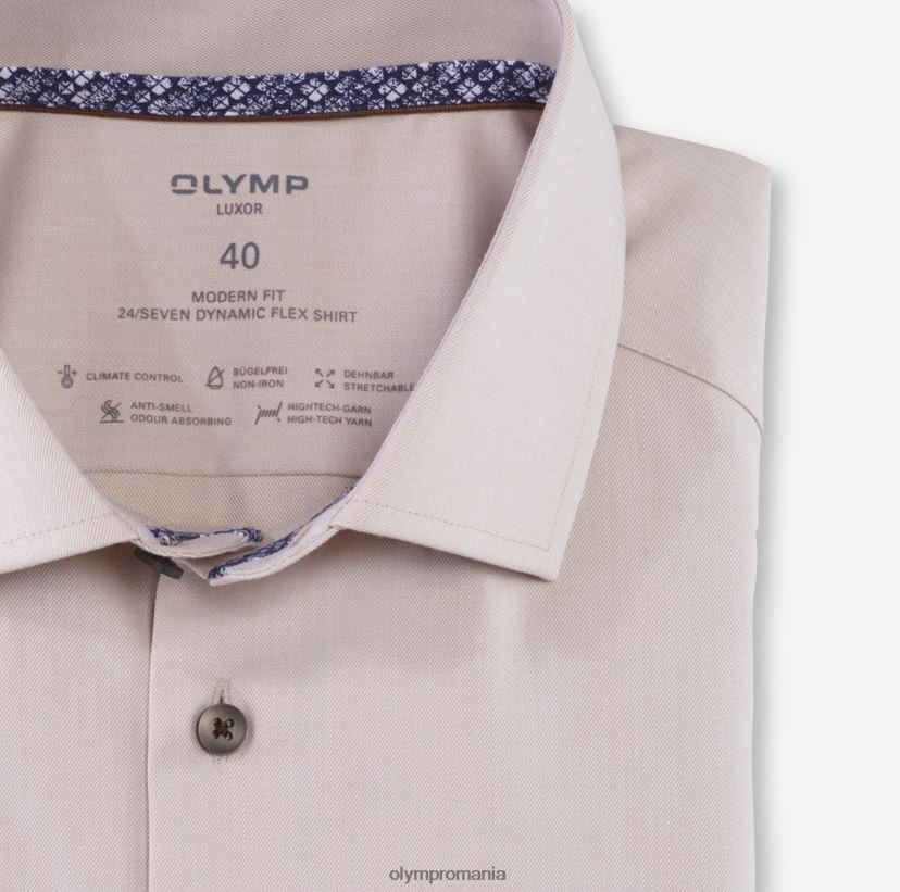 luxor 24/7 modern fit, camasa business, global kent, natural OLYMP îmbrăcăminte 4Z8LB6942