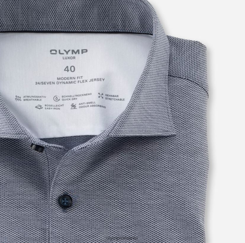 luxor 24/7 modern fit, camasa business, kent, marine OLYMP îmbrăcăminte 4Z8LB61143