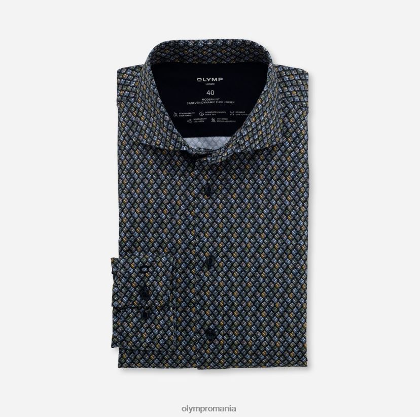 luxor 24/7 modern fit, camasa business, kent, olive OLYMP îmbrăcăminte 4Z8LB61339