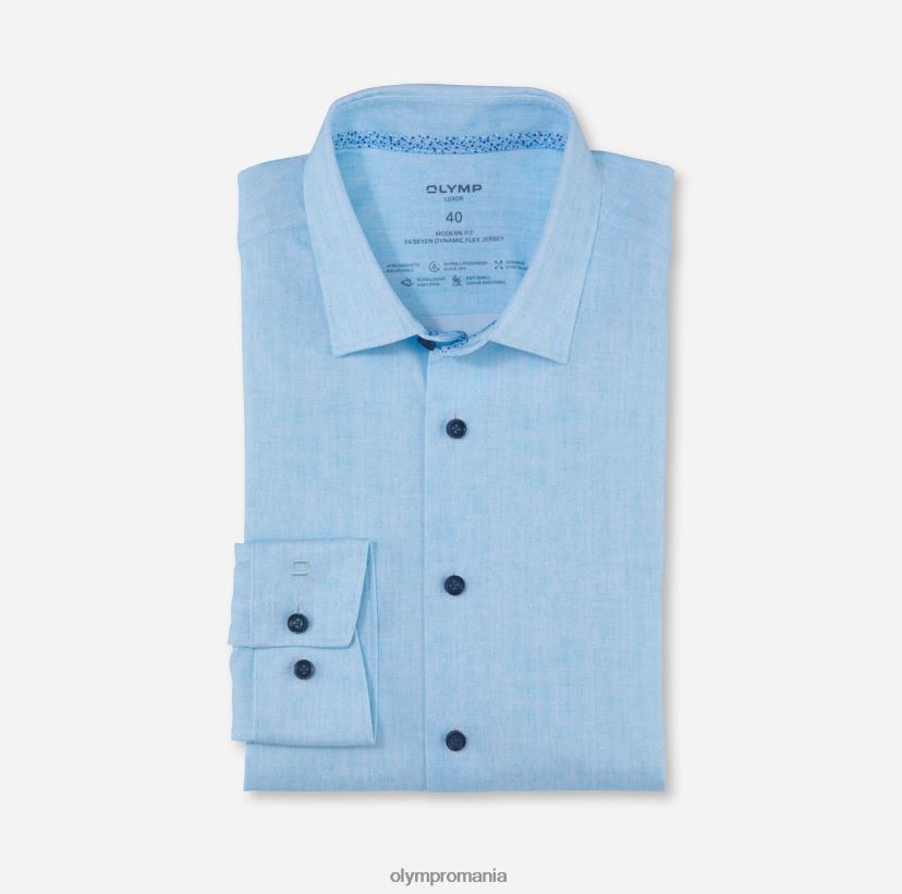 luxor 24/7 modern fit, camasa business, new kent, aqua OLYMP îmbrăcăminte 4Z8LB61147