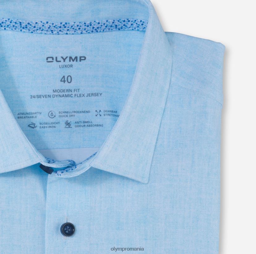 luxor 24/7 modern fit, camasa business, new kent, aqua OLYMP îmbrăcăminte 4Z8LB61147