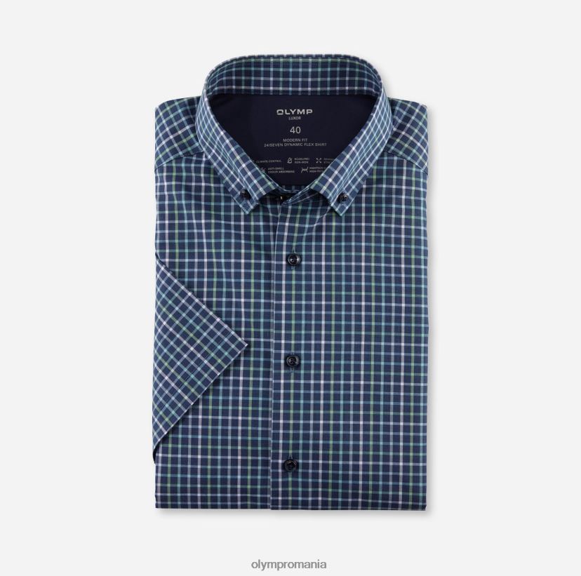 luxor 24/seven modern fit, cămașă business, cu nasturi, verde deschis OLYMP îmbrăcăminte 4Z8LB61148