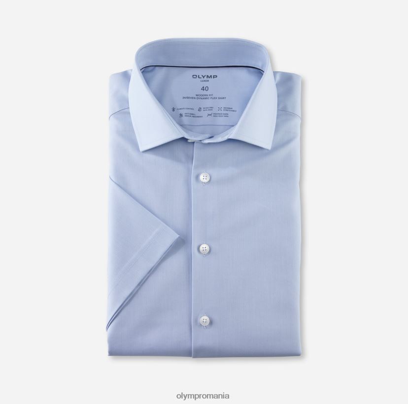 luxor 24/seven modern fit, camasa business, global kent, bleu OLYMP îmbrăcăminte 4Z8LB61047