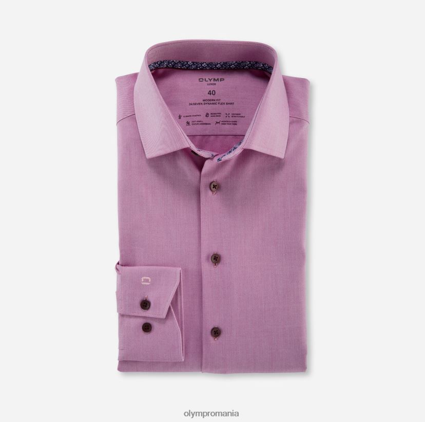 luxor 24/seven modern fit, camasa business, global kent, fuchsia OLYMP îmbrăcăminte 4Z8LB61200