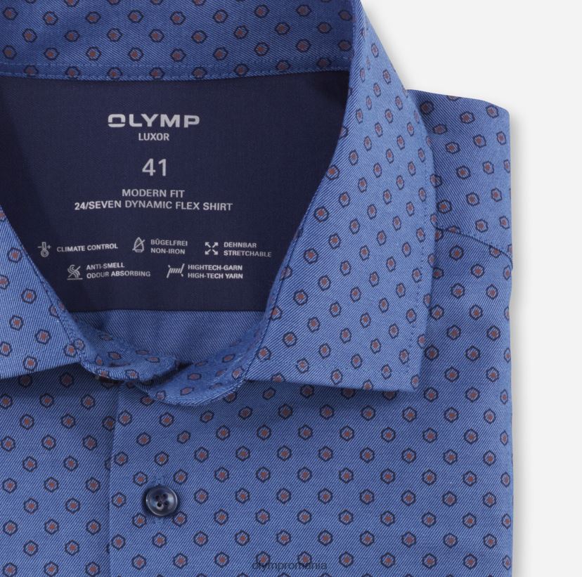 luxor 24/seven modern fit, camasa business, global kent, maro roscat OLYMP îmbrăcăminte 4Z8LB61074