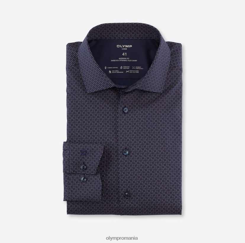 luxor 24/seven modern fit, camasa business, global kent, maro roscat OLYMP îmbrăcăminte 4Z8LB6998