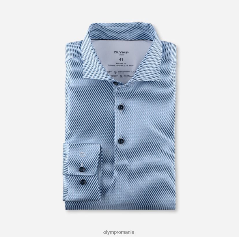luxor 24/seven modern fit, camasa business, kent, bleu OLYMP îmbrăcăminte 4Z8LB61106