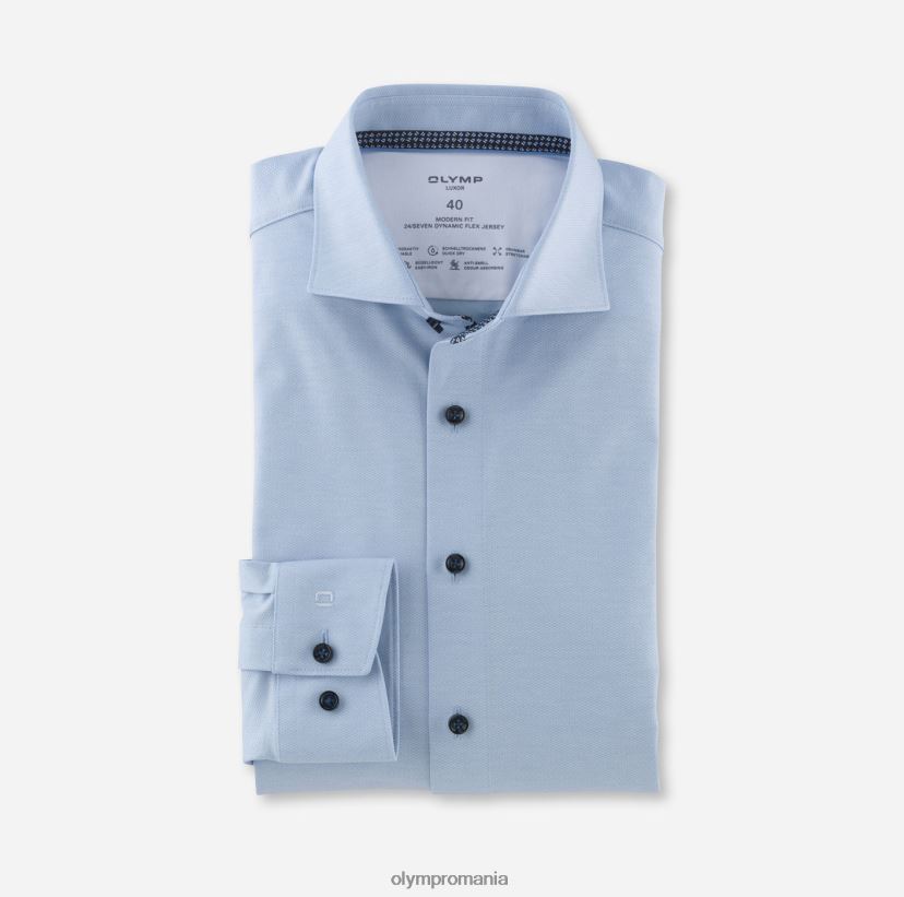 luxor 24/seven modern fit, camasa business, kent, bleu OLYMP îmbrăcăminte 4Z8LB61257