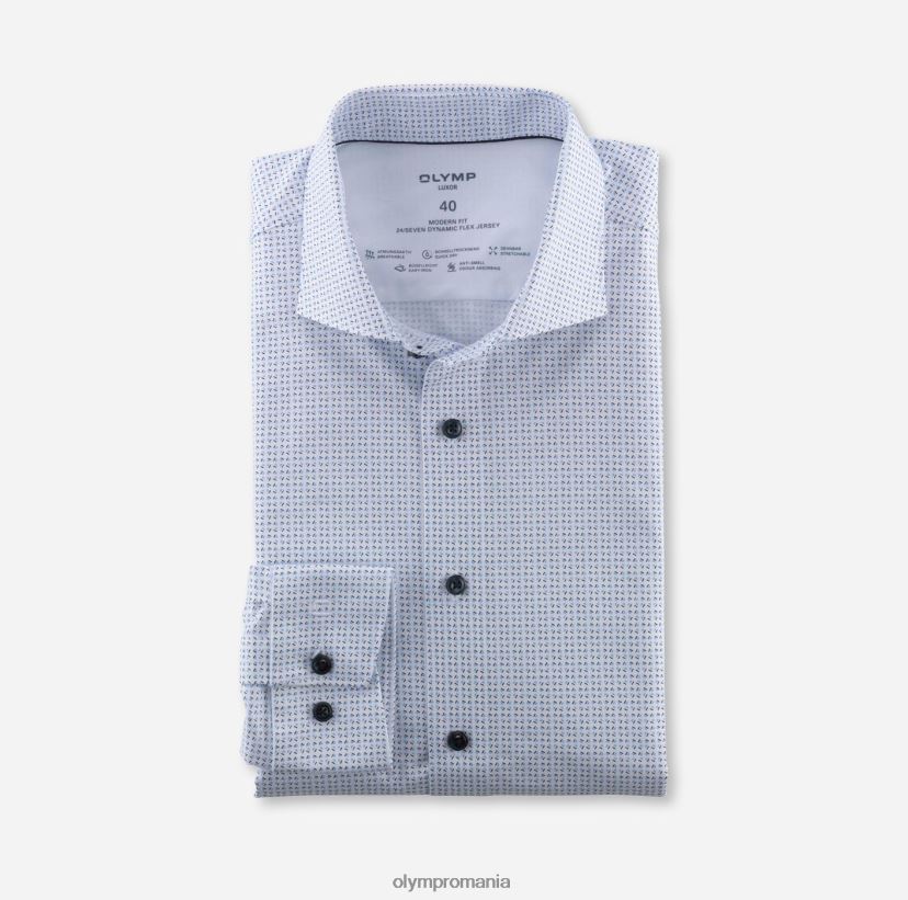 luxor 24/seven modern fit, camasa business, kent, bleu OLYMP îmbrăcăminte 4Z8LB6941