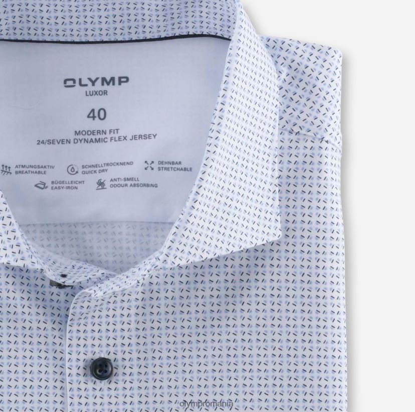 luxor 24/seven modern fit, camasa business, kent, bleu OLYMP îmbrăcăminte 4Z8LB6941