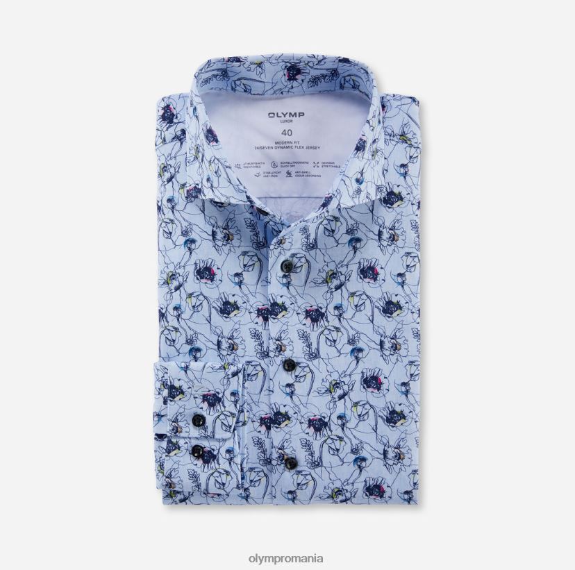 luxor 24/seven modern fit, camasa business, kent, bleu OLYMP îmbrăcăminte 4Z8LB6946