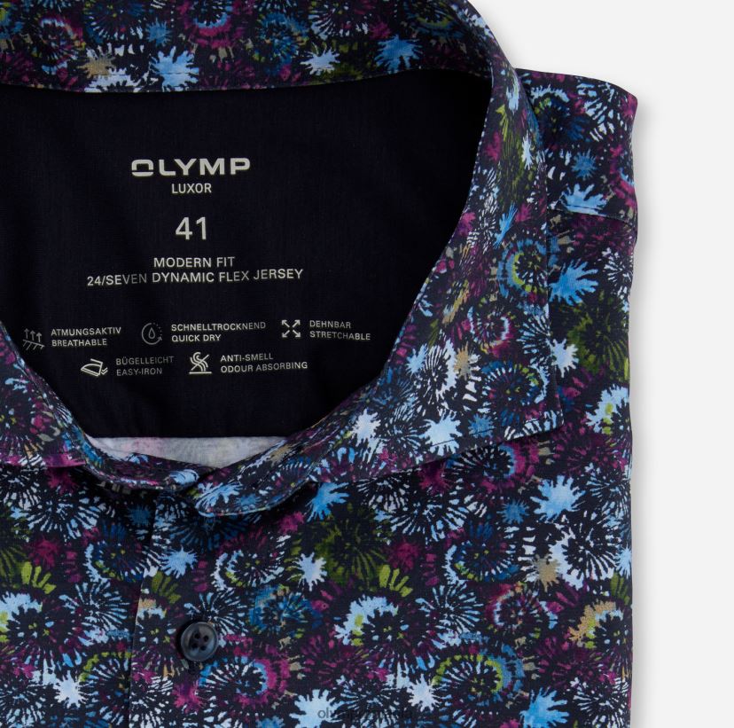 luxor 24/seven modern fit, camasa business, kent, fuchsia OLYMP îmbrăcăminte 4Z8LB61099