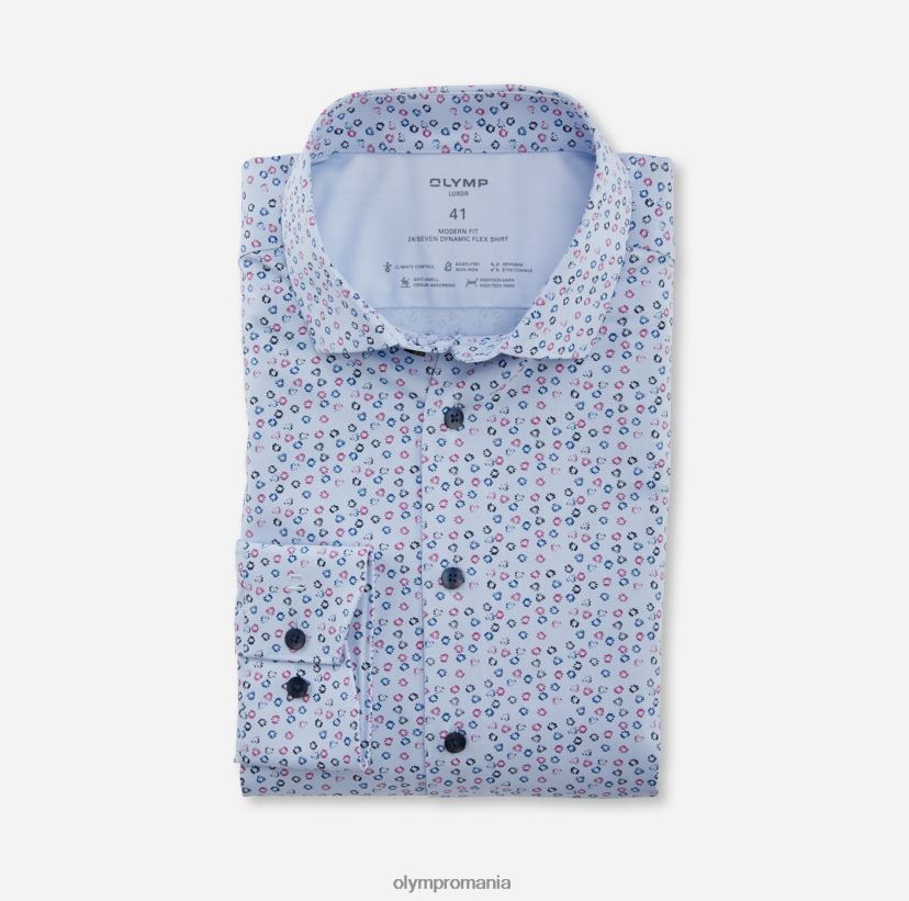 luxor 24/seven modern fit, camasa business, kent modern, fuchsia OLYMP îmbrăcăminte 4Z8LB61133