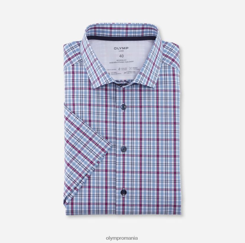 luxor 24/seven modern fit, camasa business, kent modern, fuchsia OLYMP îmbrăcăminte 4Z8LB6927