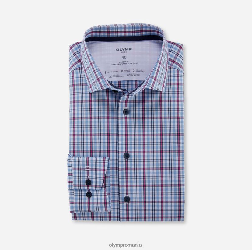 luxor 24/seven modern fit, camasa business, kent modern, fuchsia OLYMP îmbrăcăminte 4Z8LB6993