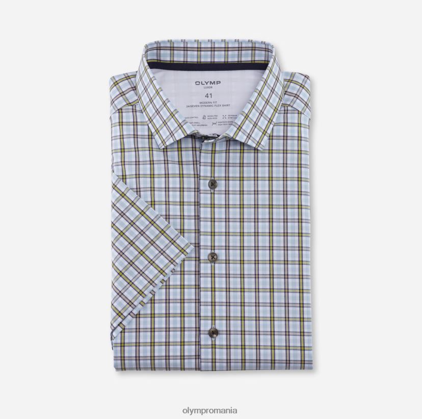 luxor 24/seven modern fit, camasa business, kent modern, lime OLYMP îmbrăcăminte 4Z8LB61052