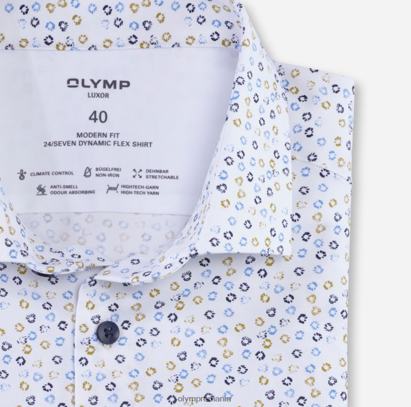 luxor 24/seven modern fit, camasa business, kent modern, lime OLYMP îmbrăcăminte 4Z8LB61119