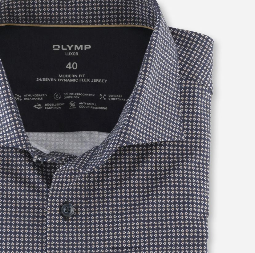 luxor 24/seven modern fit, camasa business, kent, natural OLYMP îmbrăcăminte 4Z8LB61098