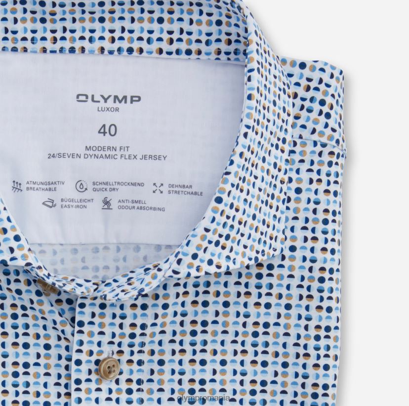 luxor 24/seven modern fit, camasa business, kent, natural OLYMP îmbrăcăminte 4Z8LB61126
