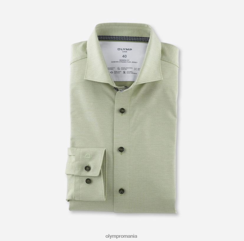 luxor 24/seven modern fit, camasa business, kent, verde lime OLYMP îmbrăcăminte 4Z8LB61185
