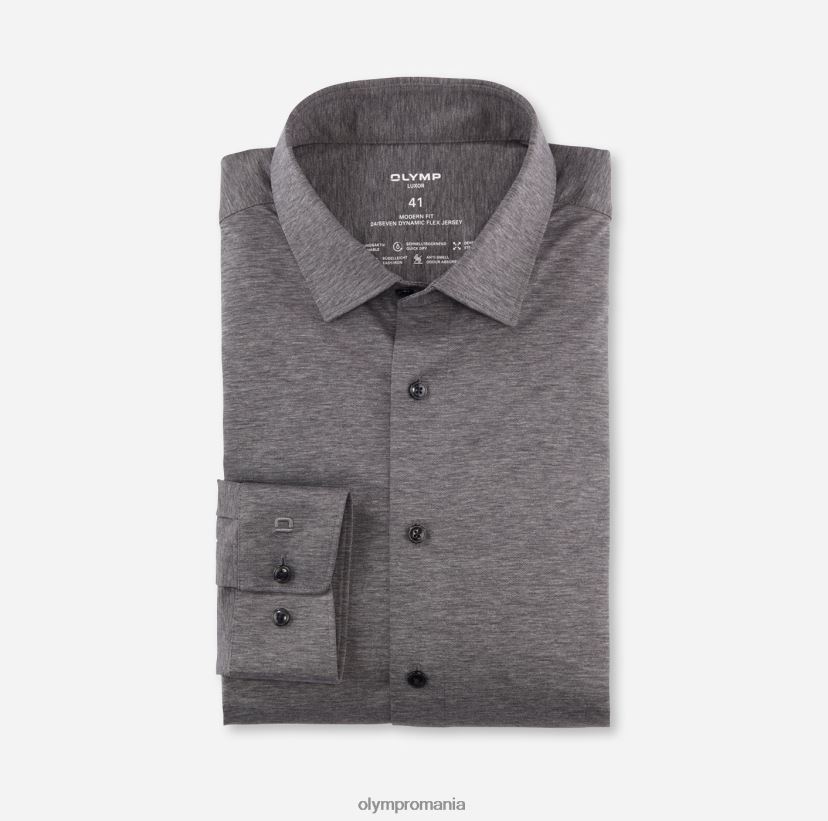 luxor 24/seven modern fit, camasa business, maneca lunga extra lunga, new kent, antracit OLYMP îmbrăcăminte 4Z8LB61404
