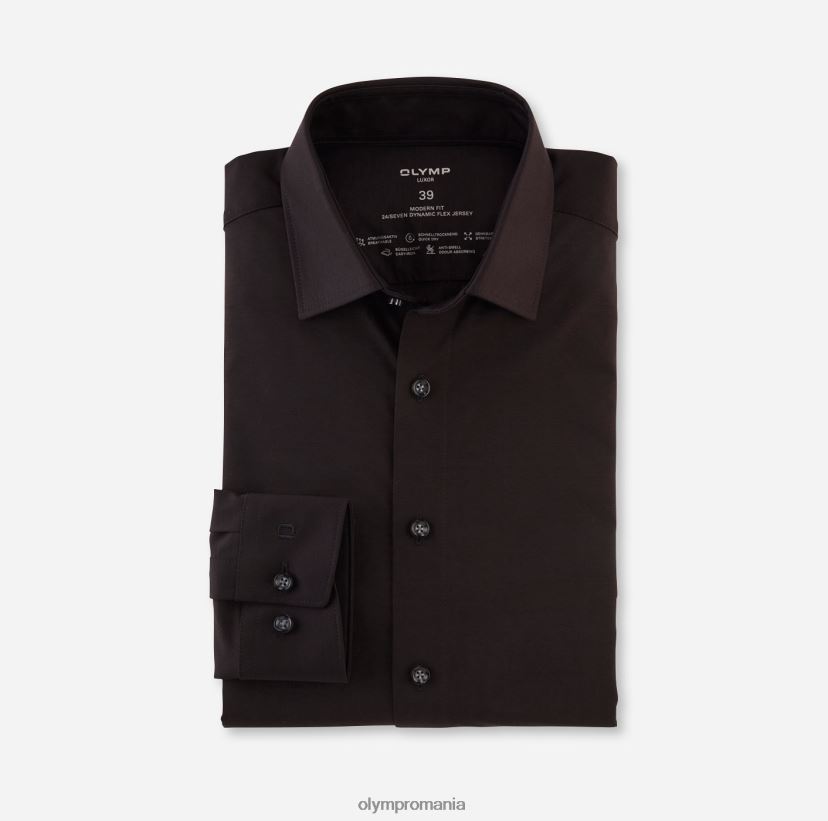 luxor 24/seven modern fit, camasa business, maneca lunga extra lunga, new kent, negru OLYMP îmbrăcăminte 4Z8LB61426