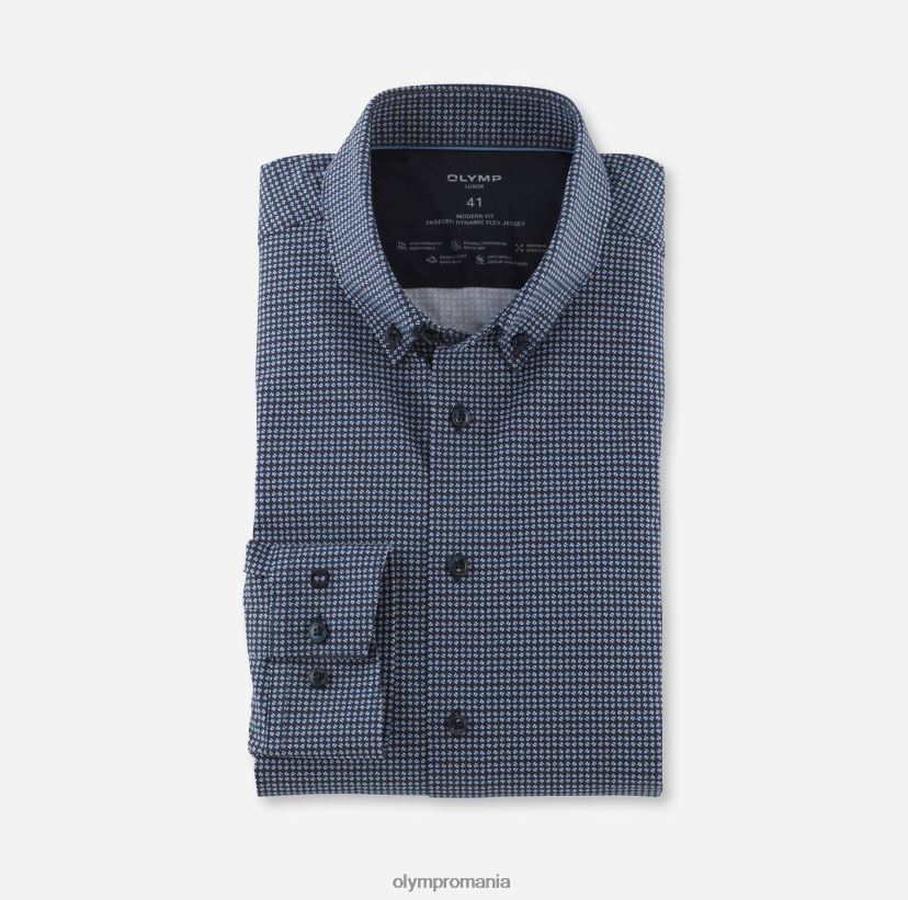 luxor 24/seven modern fit, camasa business, nasturi, marine OLYMP îmbrăcăminte 4Z8LB61077