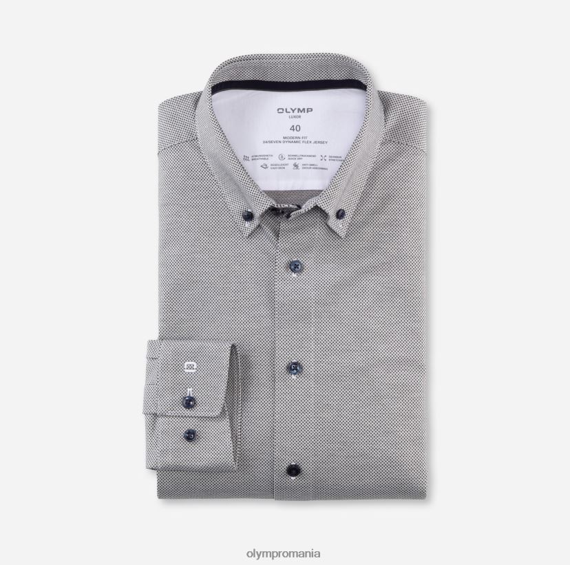 luxor 24/seven modern fit, camasa business, nasturi, masline OLYMP îmbrăcăminte 4Z8LB61027