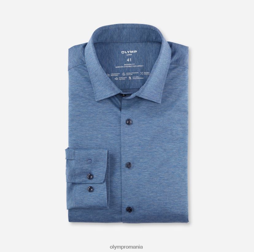 luxor 24/seven modern fit, camasa business, new kent, bleu OLYMP îmbrăcăminte 4Z8LB61078