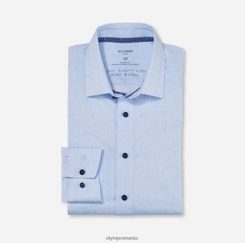 luxor 24/seven modern fit, camasa business, new kent, bleu OLYMP îmbrăcăminte 4Z8LB61091