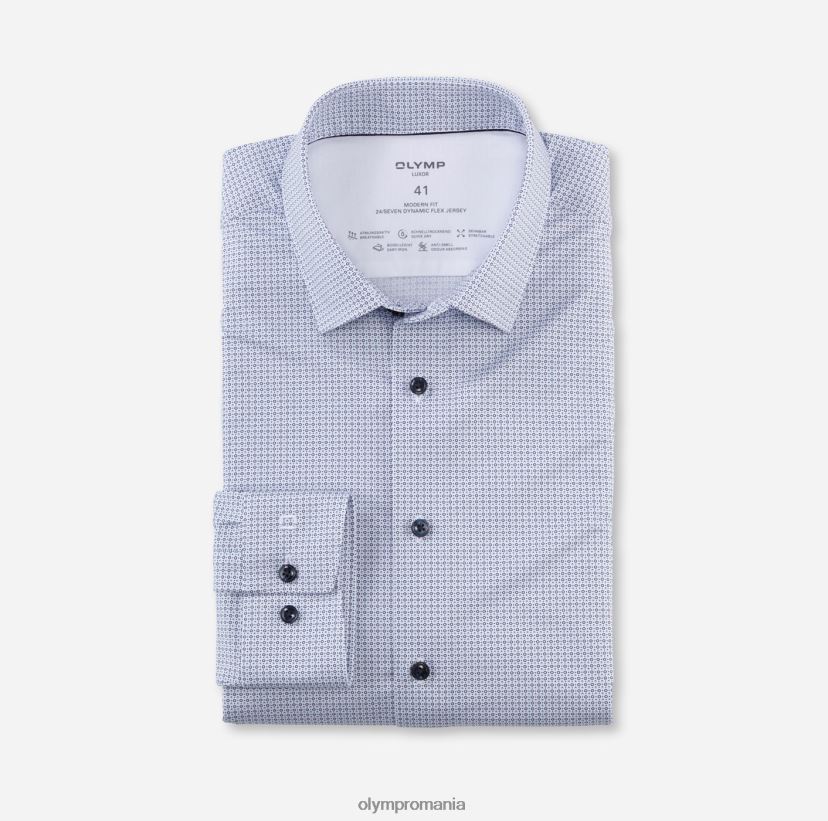 luxor 24/seven modern fit, camasa business, new kent, bleu OLYMP îmbrăcăminte 4Z8LB61275