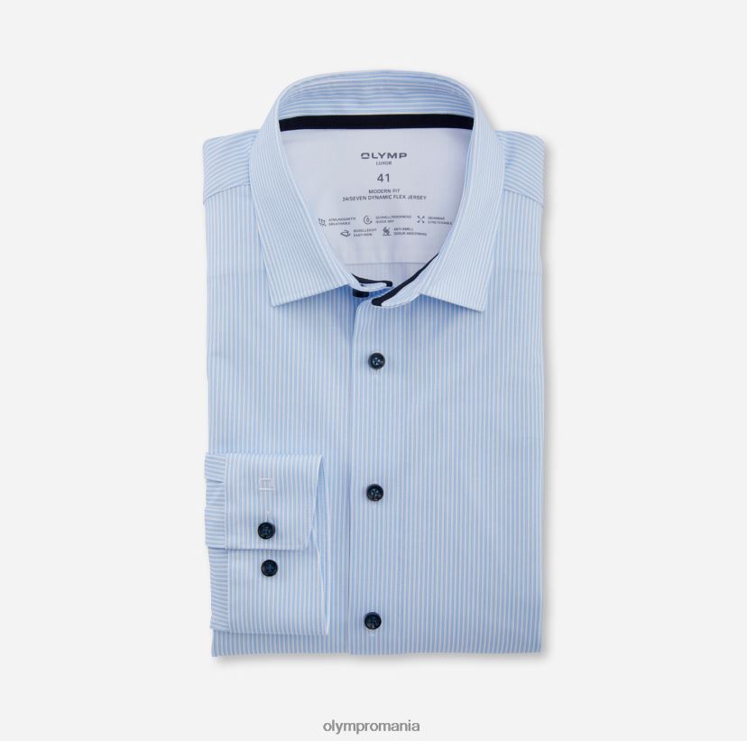 luxor 24/seven modern fit, camasa business, new kent, bleu OLYMP îmbrăcăminte 4Z8LB6997