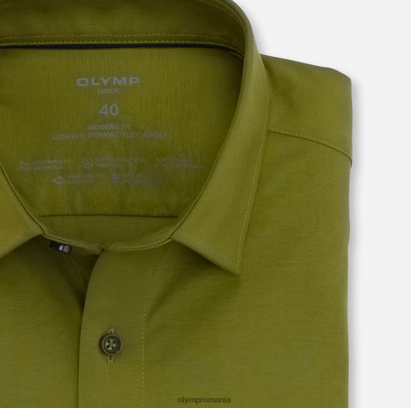 luxor 24/seven modern fit, camasa business, new kent, kaki OLYMP îmbrăcăminte 4Z8LB61351