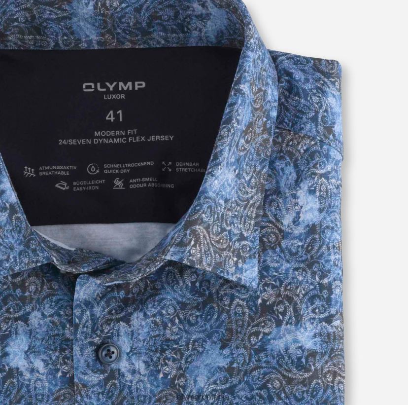 luxor 24/seven modern fit, camasa business, new kent, marine OLYMP îmbrăcăminte 4Z8LB61303