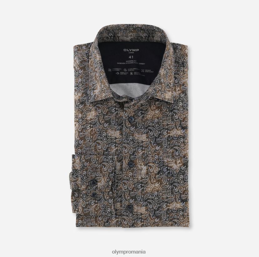 luxor 24/seven modern fit, camasa business, new kent, maro OLYMP îmbrăcăminte 4Z8LB61215