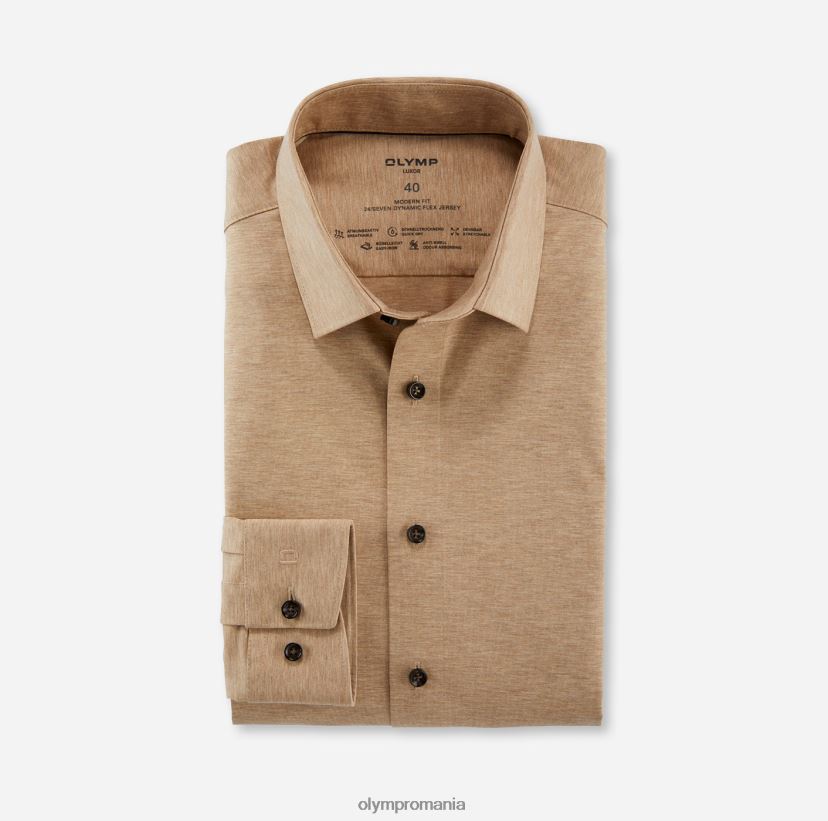 luxor 24/seven modern fit, camasa business, new kent, natural OLYMP îmbrăcăminte 4Z8LB61262