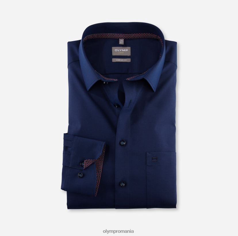 luxor comfort fit, cămașă business, new kent, albastru noapte OLYMP îmbrăcăminte 4Z8LB61647