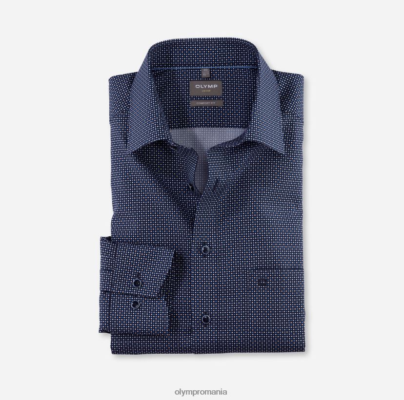 luxor comfort fit, camasa business, maneca lunga extra lunga, new kent, marine OLYMP îmbrăcăminte 4Z8LB61694
